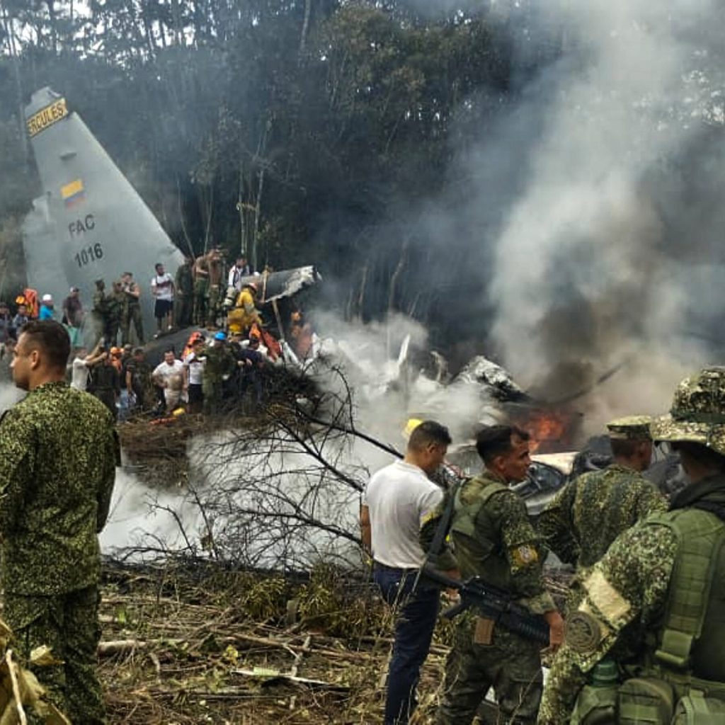Colombian Military Plane Crash Kills 66 and Injures Dozens