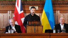Zelensky criticises ‘vile’ Chornobyl drone strike ahead of London talks
