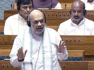 Amit Shah in Parliament