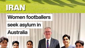 Five Iranian women football players granted asylum in Australia