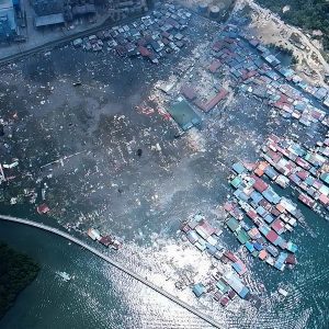 Fire Destroys Most of Coastal Village in Malaysia