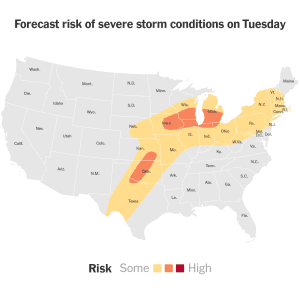 Powerful Storms Prompt Tornado Watches Across the Central U.S.
