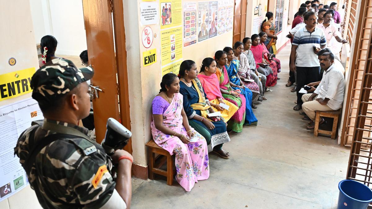 Record-Shattering Voter Turnout in Puducherry as Polling Day Kicks Off with High Enthusiasm and Long Queues