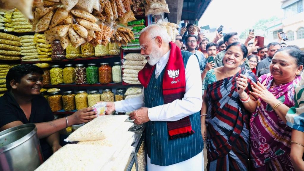 PM Modi’s jhalmuri break in Jhargram leaves Trinamool fuming