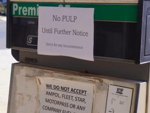 fuel not in use