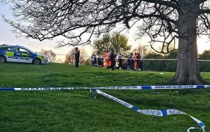 man dead park