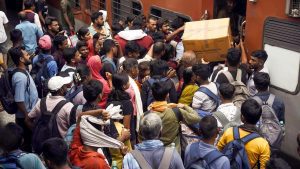 Mob disrupts Railway traffic near Patna, alleges lack of adequate trains for competitive exam; police resort to lathi-charge