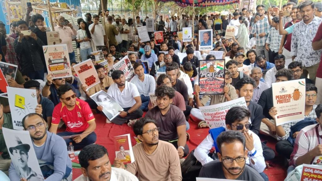 Sonam Wangchuk joins Cockroach Janta Party’s protest in Hyderabad; seeks Dharmendra Pradhan’s resignation