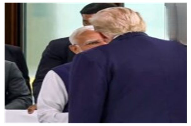 US President Trump meets with Indian Prime Minister Modi