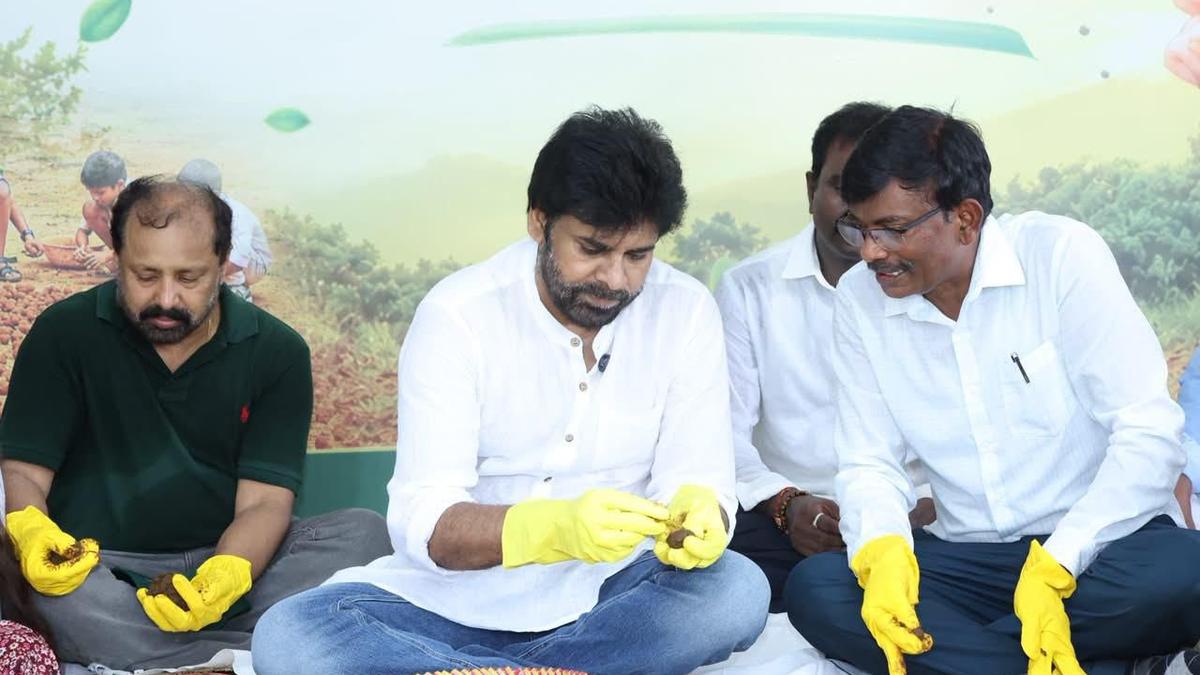 Pawan Kalyan Launches 2.5 Crore Seed Balls Drive in Mulapadu, Andhra Pradesh