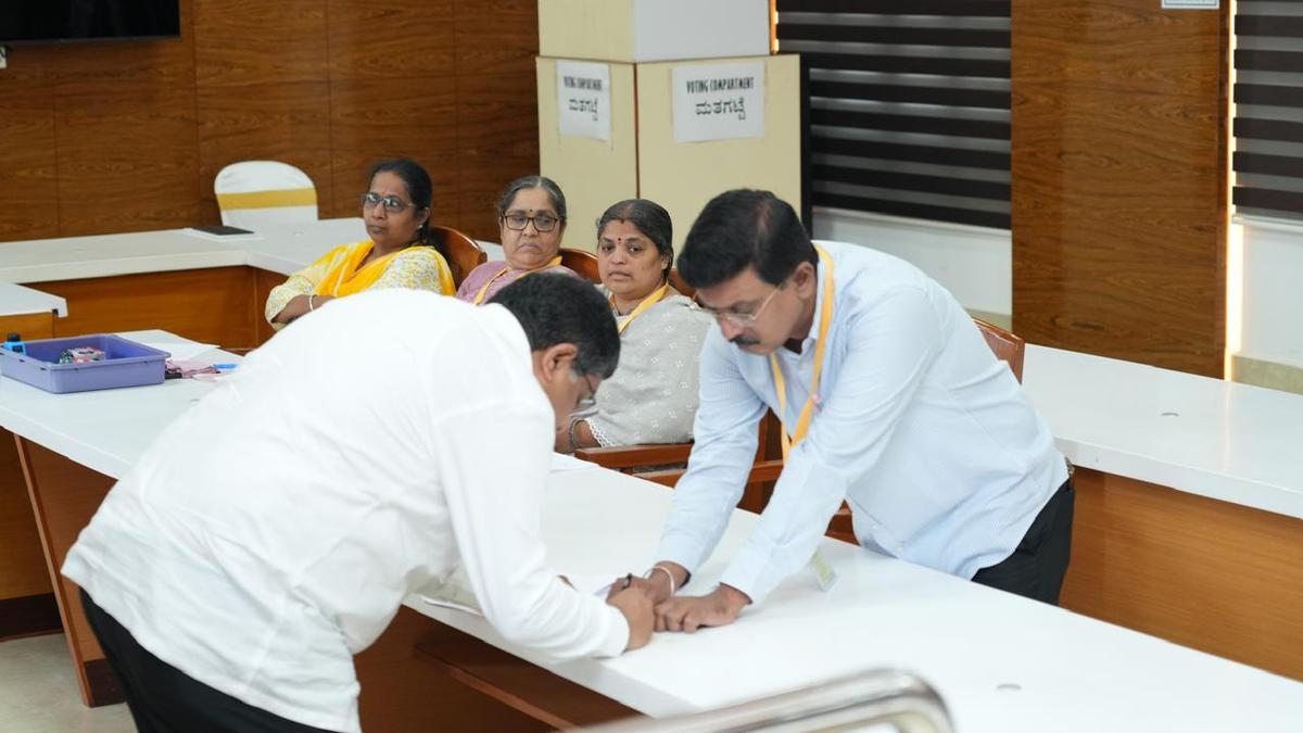 Voting begins for Karnataka Legislative Council polls.