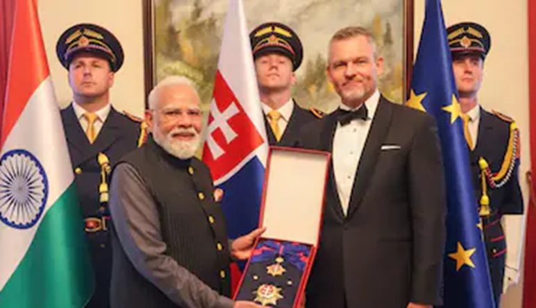 Modi awarded Slovakia’s Order