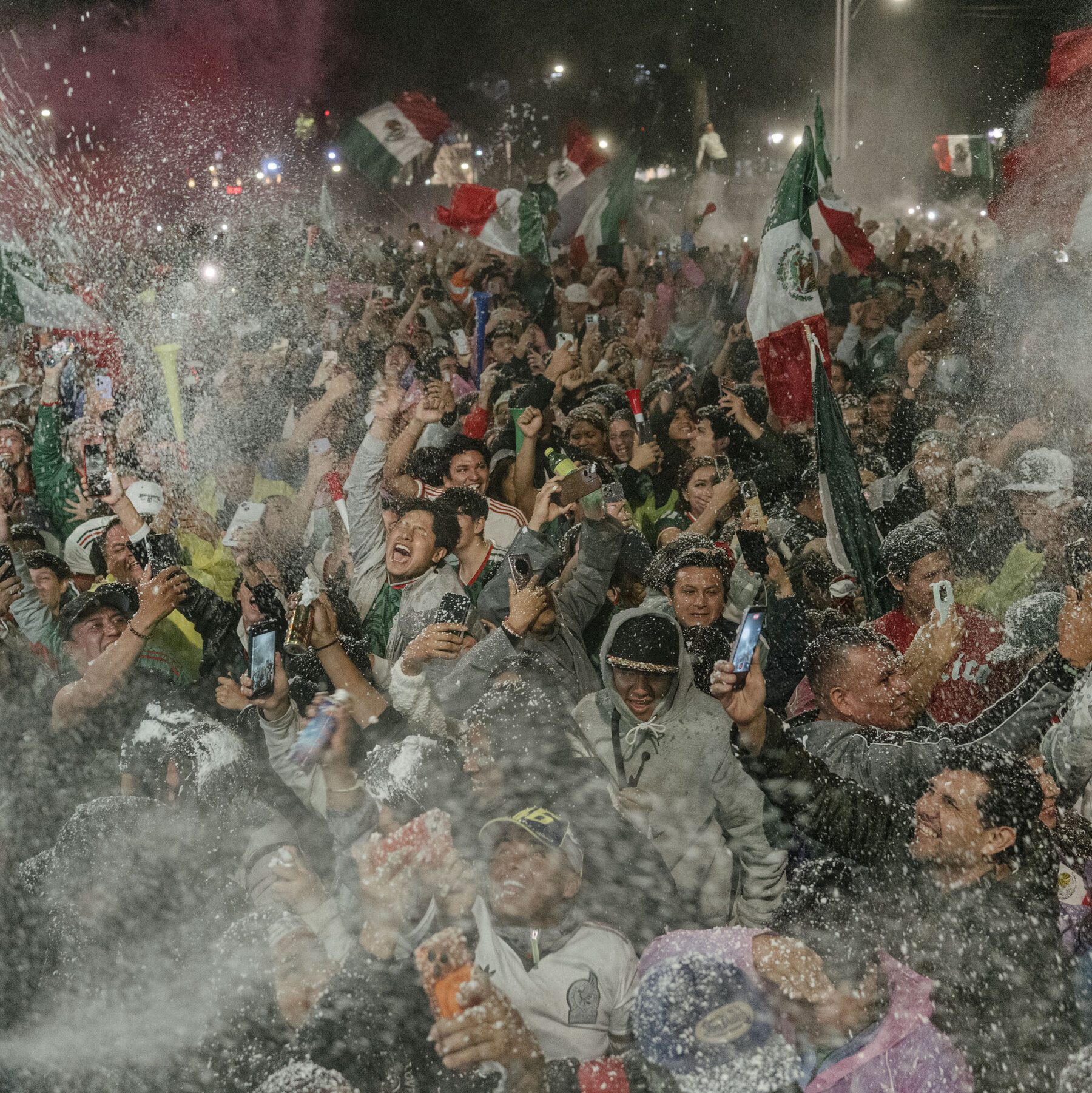 Mexico’s football team advances to World Cup knockout stages.