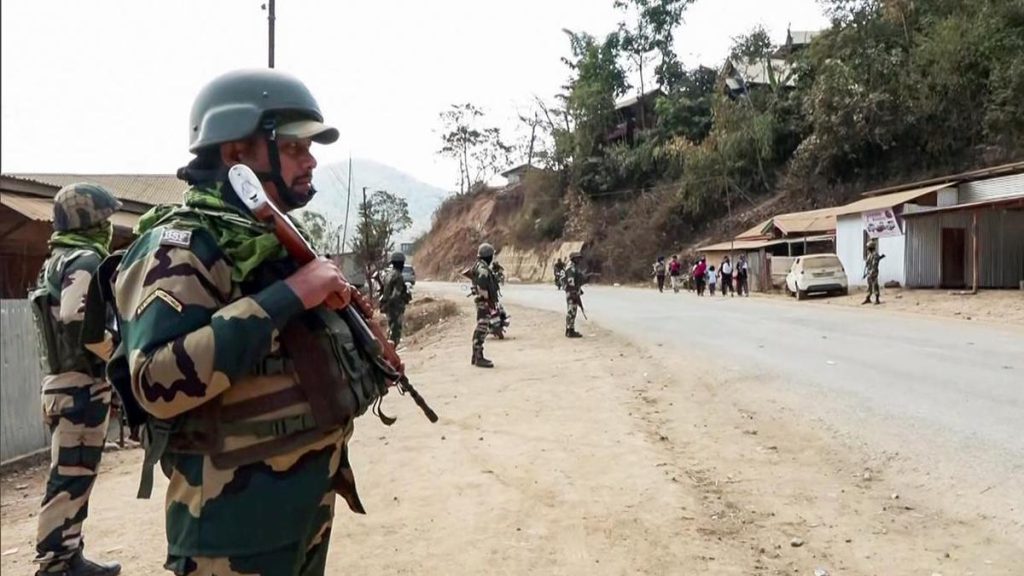 Forces search Manipur area