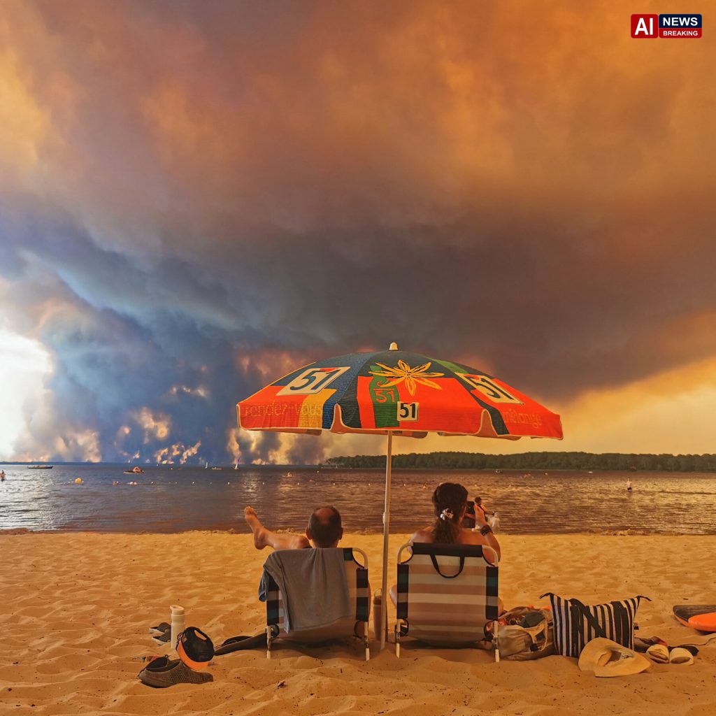Wildfires burn in Spain and France