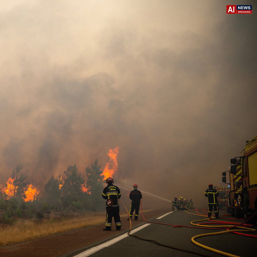 Fire hits Bordeaux region