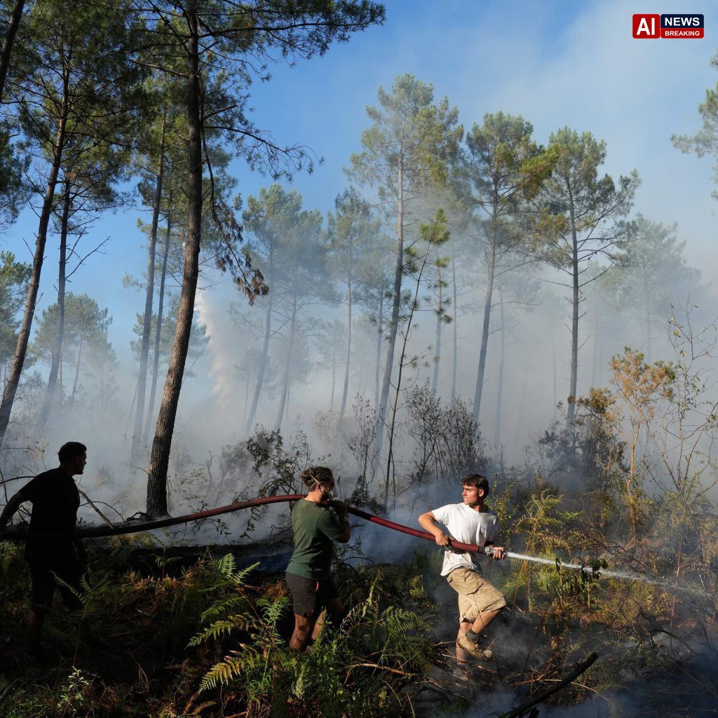Heat Wave Threatens Further Wildfire Spread in France and Spain