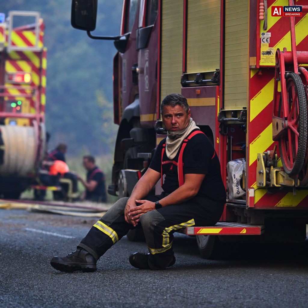 Fires spread in France and Spain