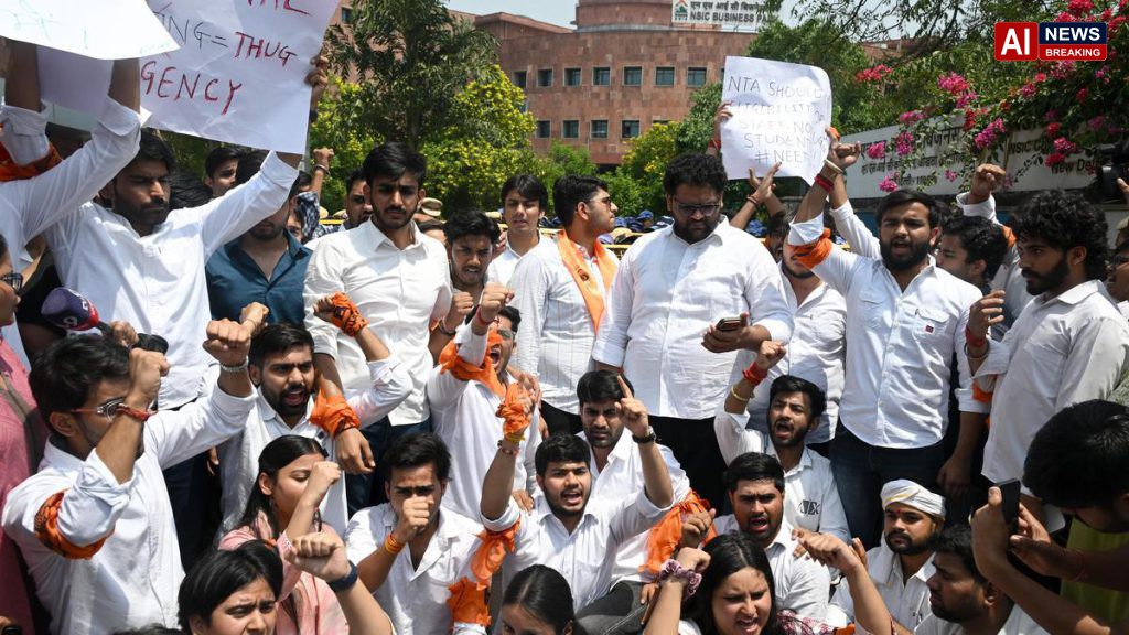 ABVP protests at Jantar Mantar