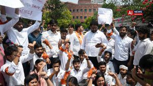 ABVP protests at Jantar Mantar