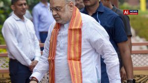 Home Minister Amit Shah offers condolences to slain policeman's family.