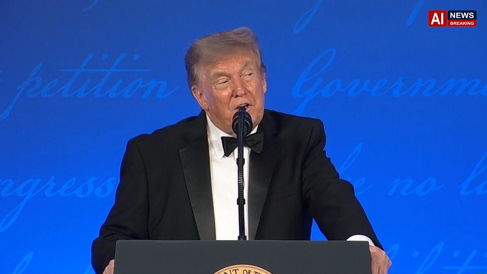 Trump Returns to White House Correspondents' Dinner, Unleashes on Media During Hour-Long Speech