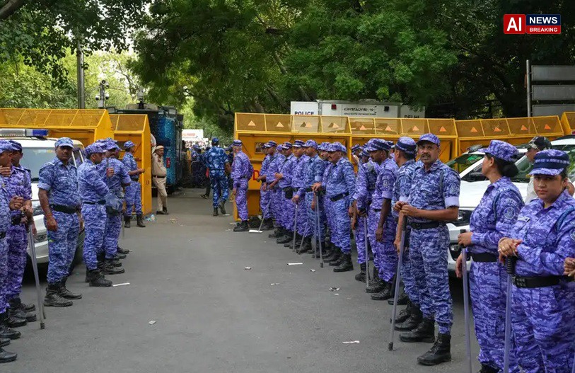 CJP's 'Chalo Sansad' Protest in Delhi Faces Police Crackdown as Heavy Security Deployed Around Parliament