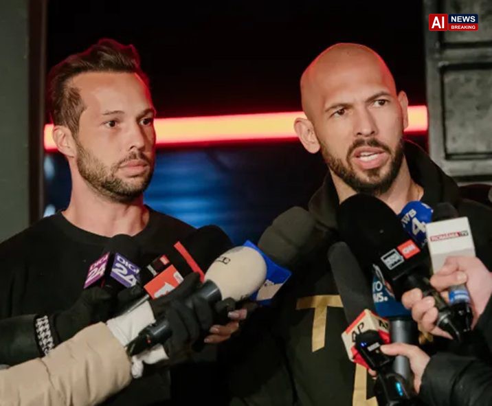 Andrew and Tristan Tate arrested in US on UK rape and sex trafficking charges