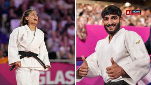 India secures first gold medals in judo at Commonwealth Games.