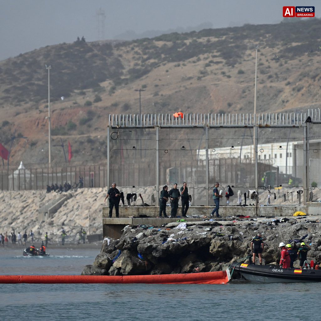Spain Installs Floating Barrier in Ceuta After Influx of Migrants
