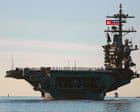 USS Abraham Lincoln to dock in Thailand next week after record Middle East deployment – US politics live