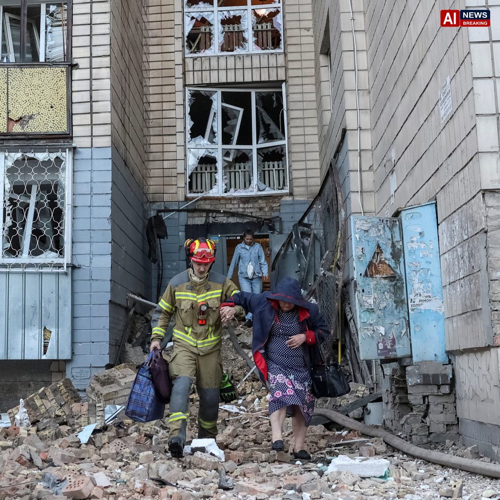 Russian Missile and Drone Barrage Kills at Least 13 in Kyiv as Air Defences Struggle Against Ballistic Attacks