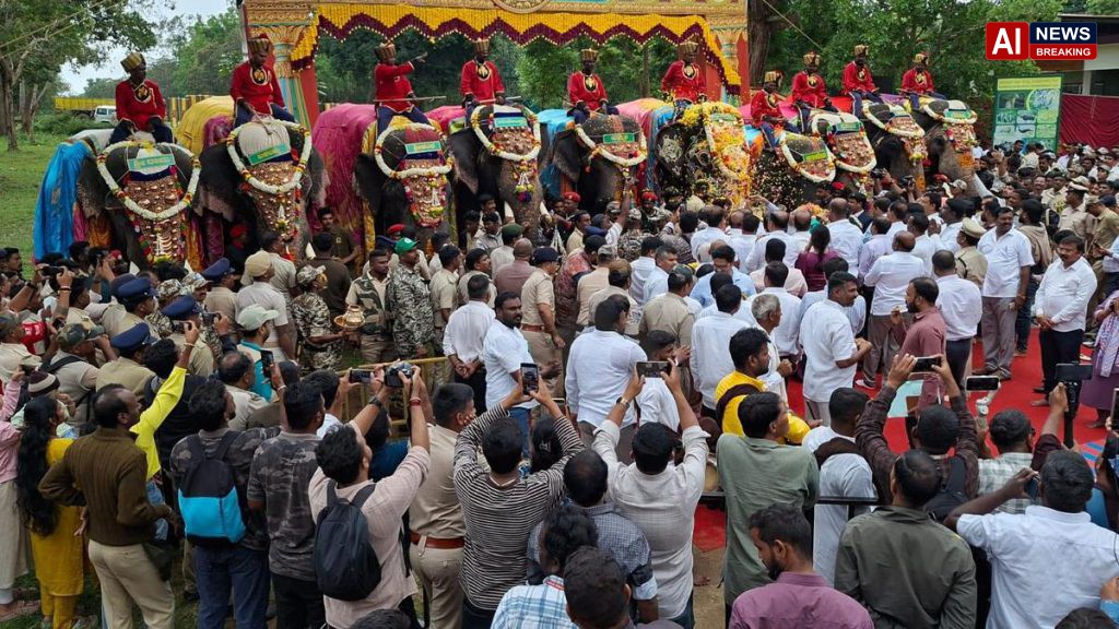 Gajapayana flags off Dasara elephant journey; Abhimanyu accorded ceremonial farewell