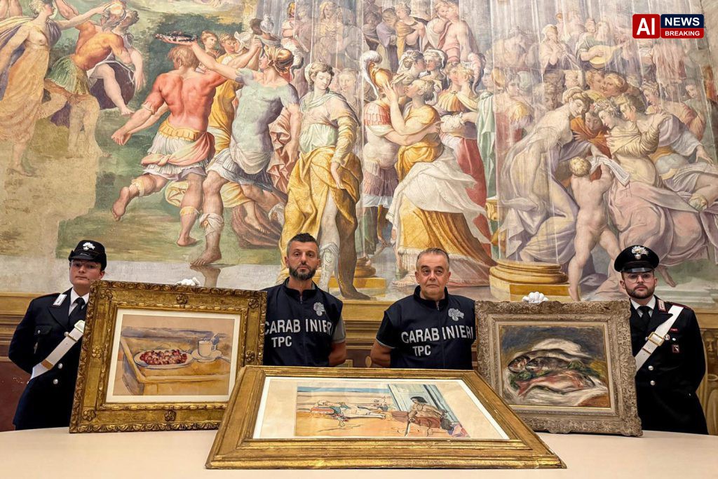 Italian police recover stolen artworks