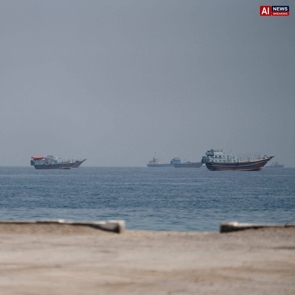 Iran and Oman agree temporary shipping lane in the Strait of Hormuz.