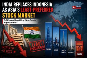 India Replaces Indonesia as Asia's Least-Preferred Stock Market in BofA Survey as Investors Flag AI Gap, Growth Concerns