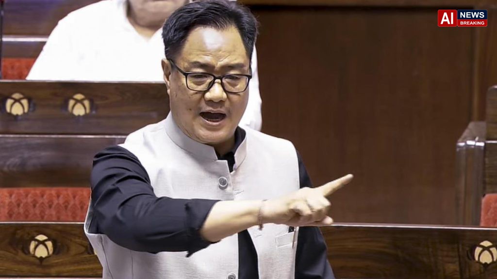 Amit Shah absent from Monsoon Session, claims Kiren Rijiju.