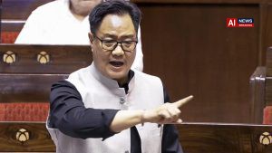 Amit Shah absent from Monsoon Session, claims Kiren Rijiju.