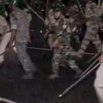 Protesters clash with police in Ranchi.