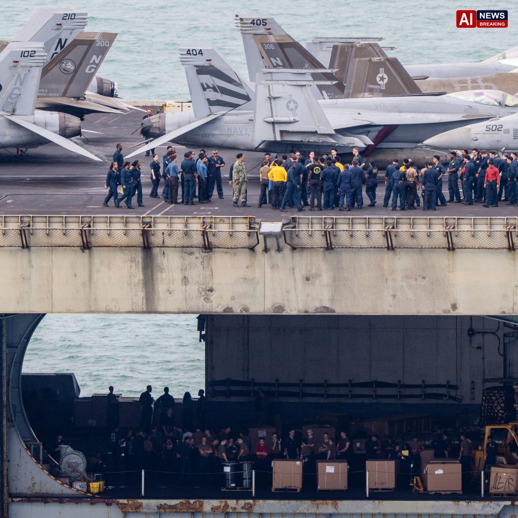 U.S.S. Abraham Lincoln Docks in Thailand, Giving Weary Crew a Break