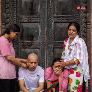 Nepal Families Conduct Symbolic Cremations After Floods