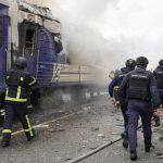 Russian missile hits Ukrainian railway near Poland