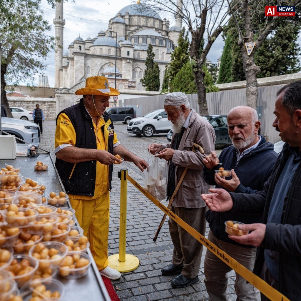 Istanbul shop produces lokma