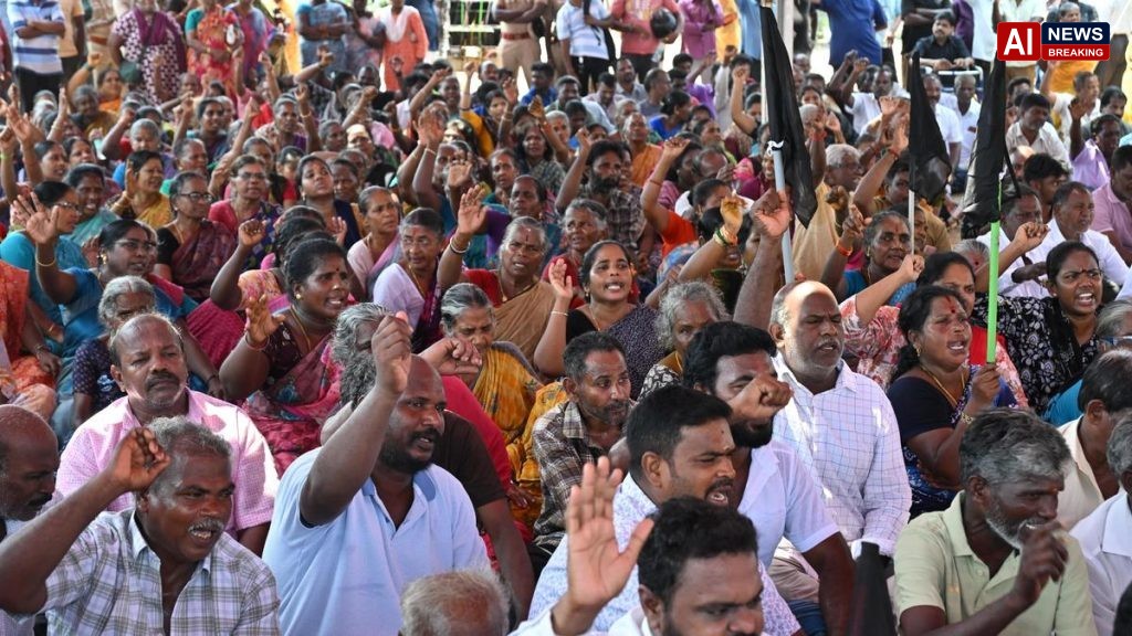 Fisherfolk protest against Tamil Nadu’s new Secretariat proposal at Pattinapakkam