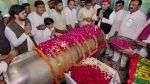 Former U.P. Minister Ram Govind Chaudhary cremated in Ballia with State honours
