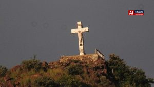 Tourists climb cross in Keralam’s Munnar, sparking outrage