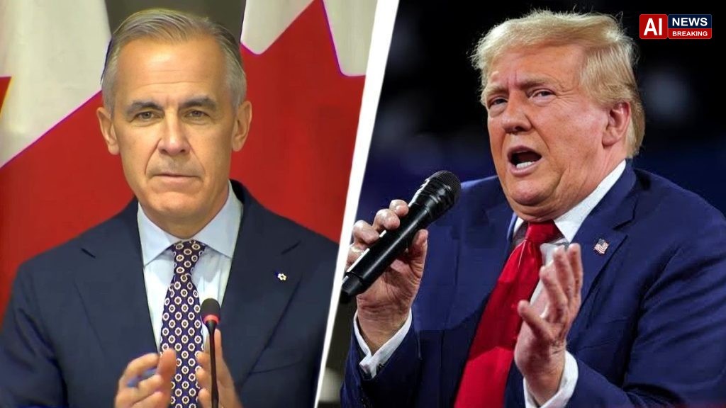 Video: Canada's Mark Carney pokes fun at Trump's hand gestures amid trade feud