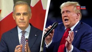 Video: Canada's Mark Carney pokes fun at Trump's hand gestures amid trade feud