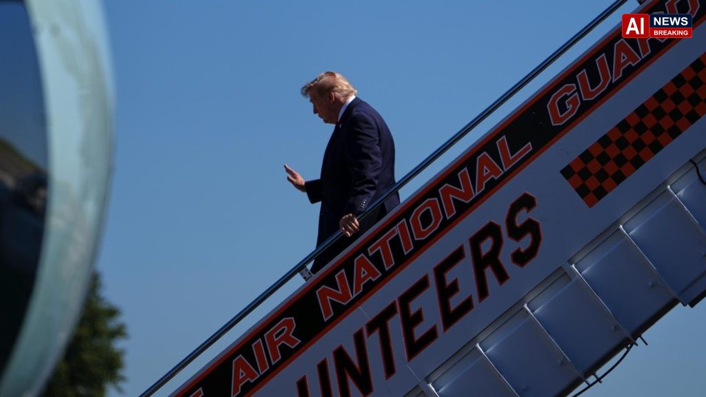CNN says it was left off Air Force One for Trump's Saturday trip to a college football game
