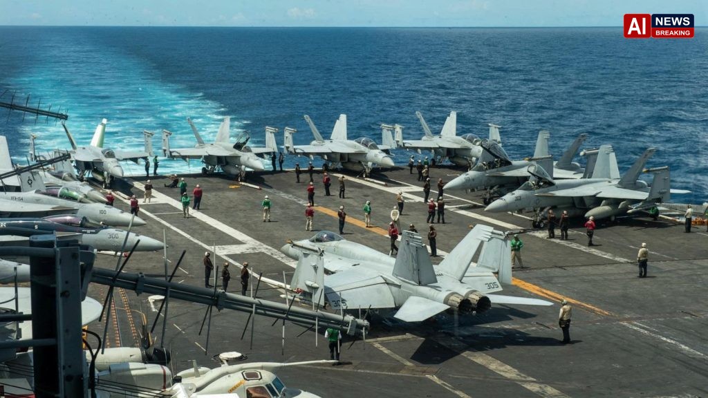 2 US Navy aviators eject while landing plane on carrier off Virginia, 4 sailors injured